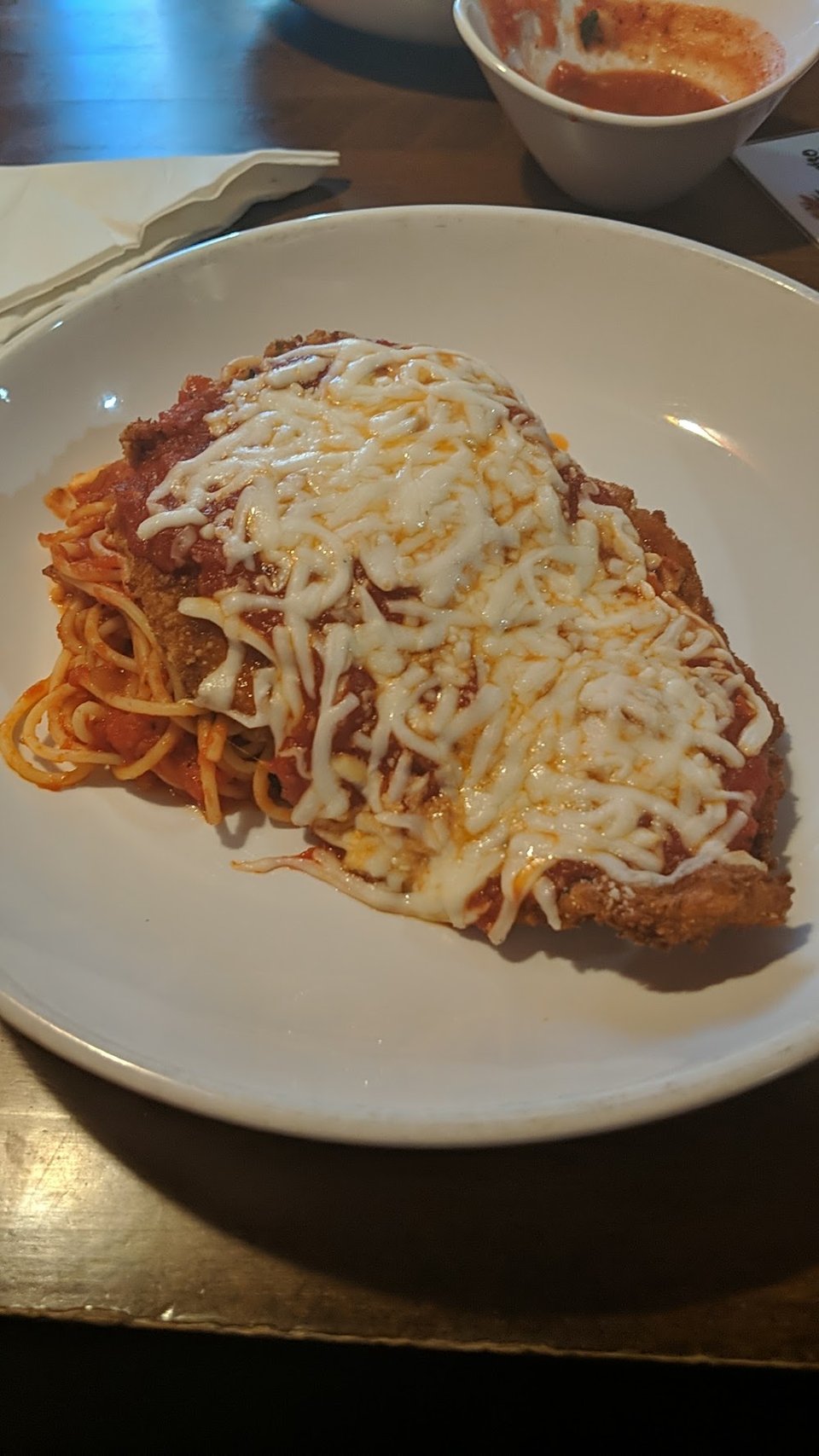 Printed menu featuring Mexican and Italian dishes.